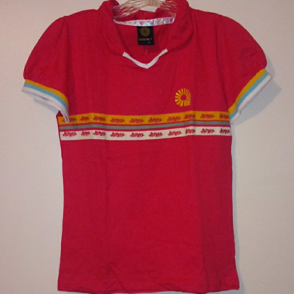 Akademiks Striped Embroidered Polo-NWT Girls 16